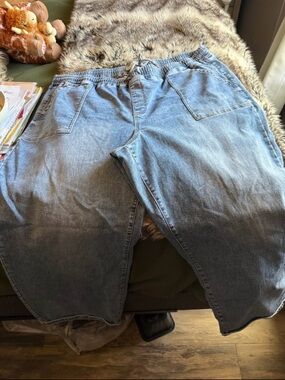 Maurices Light Blue Wide Leg Denim Jeans